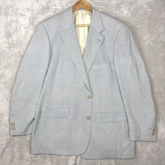 Travel Smith Men's 44R 100% Silk Blazer Sportscoat Jacket Old Money Preppy